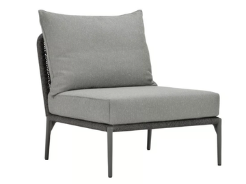 KNOT MODULE CENTER - Aluminium and olefin rope central module for sofas by JANUS et Cie - view 2